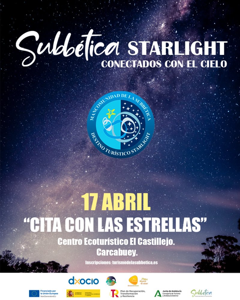 La Subbética invita al público a disfrutar del cielo nocturno con la actividad “Cita con las estrellas”